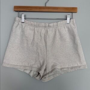 TNA Heather Oatmeal Cozy Fleece Shorts
